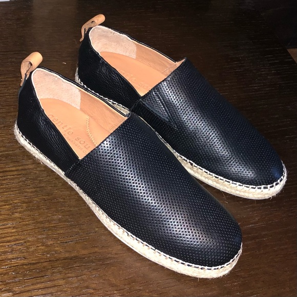 Anthropologie Gentle Souls Lizzy A-Line Leather Espadrille/Flat Slip-On - Picture 9 of 14